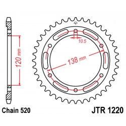 Foaie spate JT JTR 1220-36 36T, 520 Foaie spate JT JTR 1220-36 36T, 520