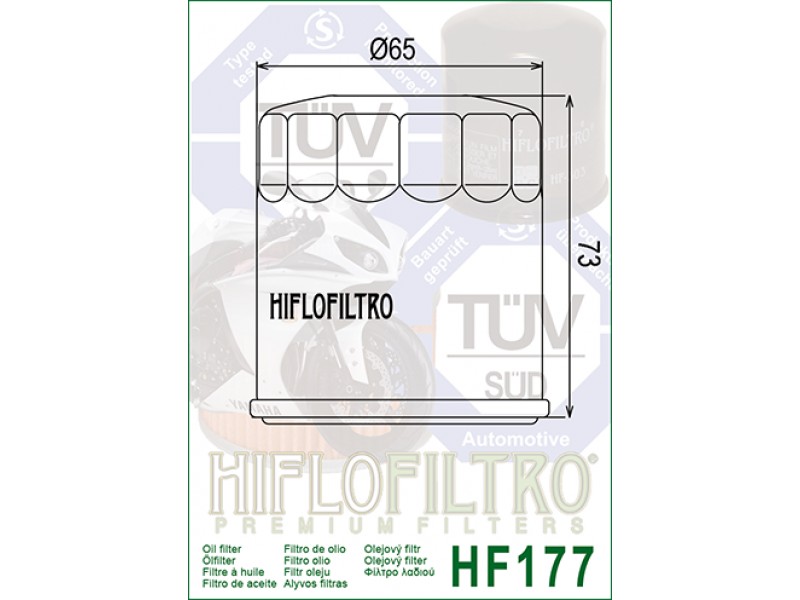 Filtru de ulei HIFLOFILTRO HF177
