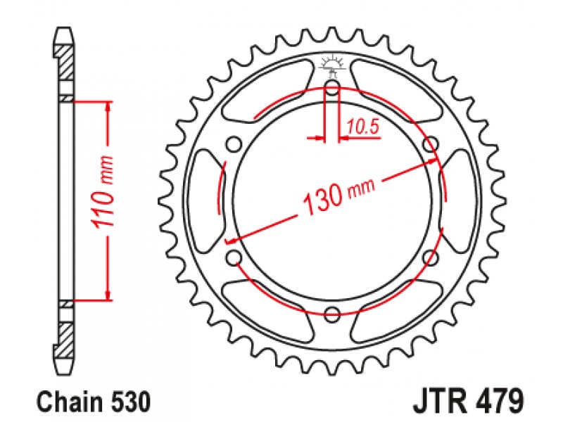 Foaie spate JT JTR 479-45 45T, 530 Foaie spate JT JTR 479-45 45T, 530