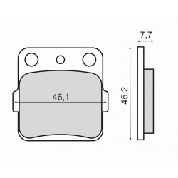Placute de frana RMS 225102850 organic Placute de frana RMS 225102850 organic