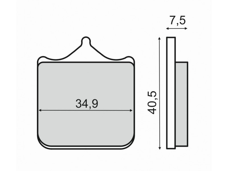 Placute de frana RMS 225102860 organic