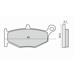 Placute de frana RMS 225103060 organic Placute de frana RMS 225103060 organic