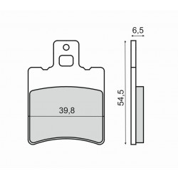 Placute de frana RMS 225103210 organic Placute de frana RMS 225103210 organic