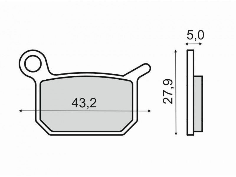 Placute de frana RMS 225103220 organic