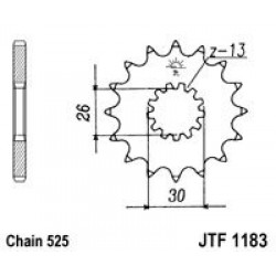 Pinion fata JT JTF 1183-17 17T, 525 Pinion fata JT JTF 1183-17 17T, 525