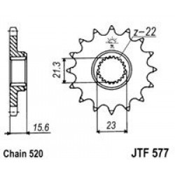 Pinion fata JT JTF 577-16 16T, 520 Pinion fata JT JTF 577-16 16T, 520