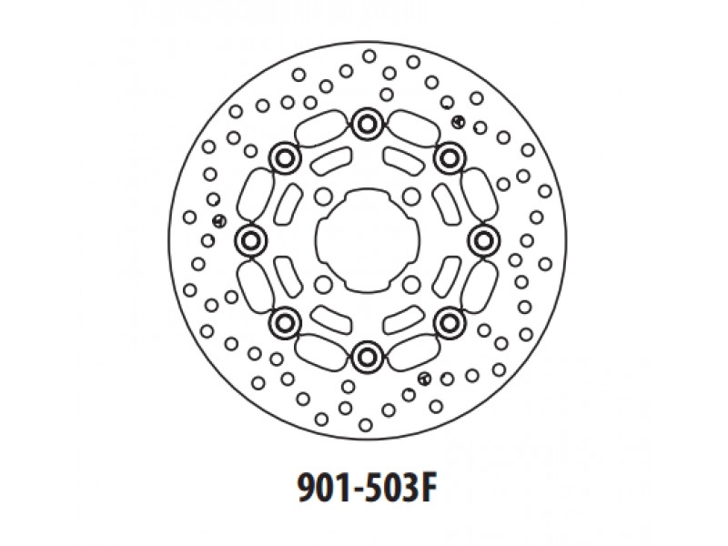 Disc de frana GOLDFREN 901-503F fata 249 mm