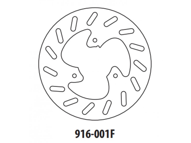 Disc de frana GOLDFREN 916-001F fata 190 mm