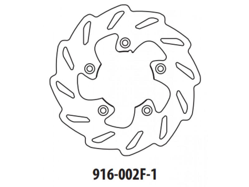 Disc de frana GOLDFREN 916-002F-1 fata 173,5 mm