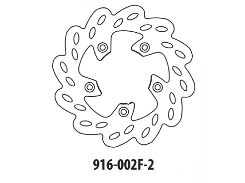 Disc de frana GOLDFREN 916-002F-2 fata 173,5 mm