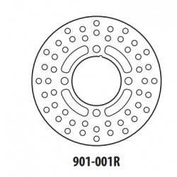 Disc de frana GOLDFREN 901-001R spate 190,7 mm Disc de frana GOLDFREN 901-001R spate 190,7 mm