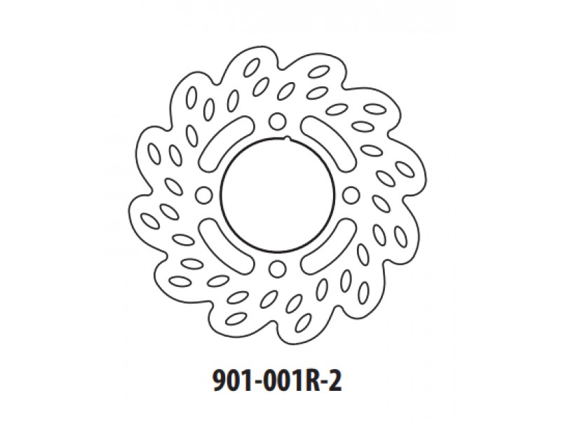 Disc de frana GOLDFREN 901-001R-2 spate 190,7 mm