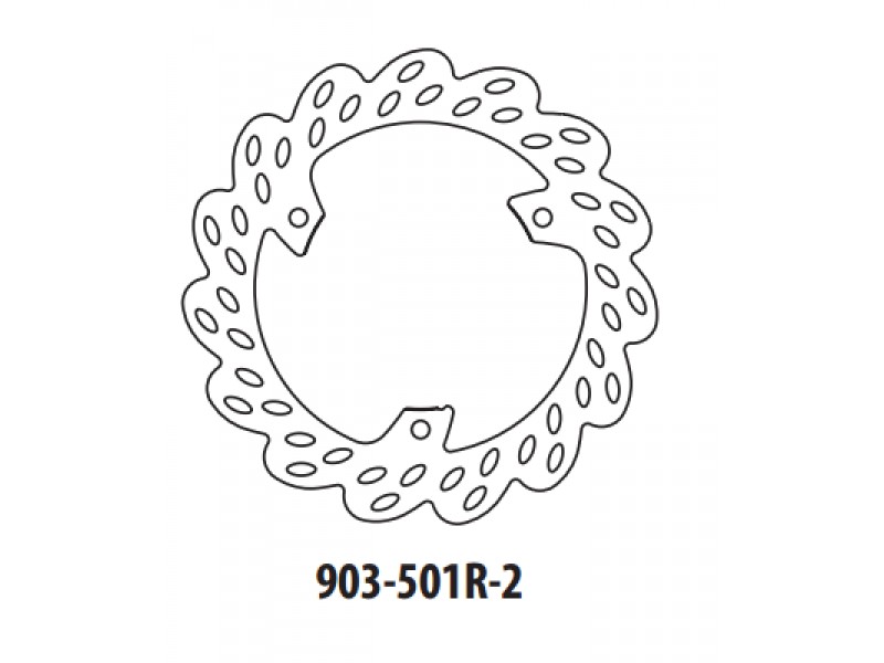 Disc de frana GOLDFREN 903-501R-2 spate 230 mm