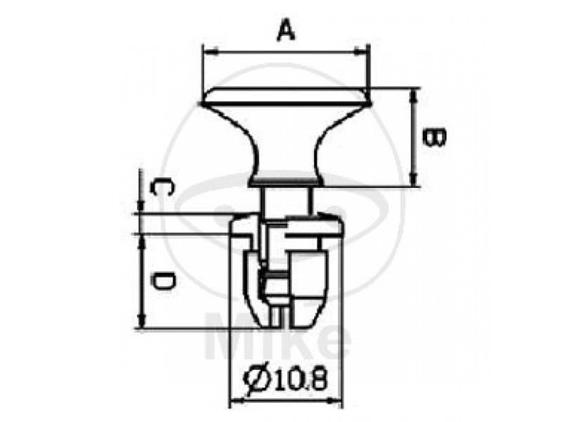 Nituri din plastic JMT 10 bucati Nituri din plastic JMT 10 bucati