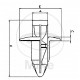 Nituri plastic tip push JMT 10 bucati