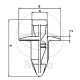 Nituri plastic tip push JMT 10 bucati Nituri plastic tip push JMT 10 bucati
