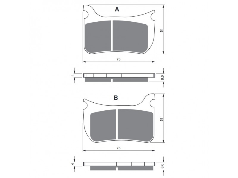 Placute de frana GOLDFREN 276 S33 STREET FRONT Placute de frana GOLDFREN 276 S33 STREET FRONT
