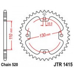 Foaie spate JT JTR 1415-36 36T, 520 Foaie spate JT JTR 1415-36 36T, 520