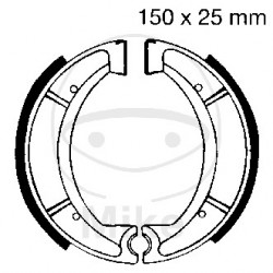 Brake shoe set EBC Y510G canelati nu contin arcurile Brake shoe set EBC Y510G canelati nu contin arcurile