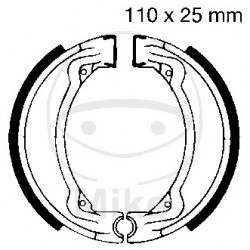 Brake shoe set EBC Y504G canelati inclusiv arcurile Brake shoe set EBC Y504G canelati inclusiv arcurile