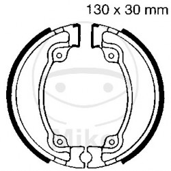 Brake shoe set EBC H318G canelati inclusiv arcurile Brake shoe set EBC H318G canelati inclusiv arcurile