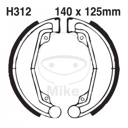 Brake shoe set EBC H312G canelati inclusiv arcurile Brake shoe set EBC H312G canelati inclusiv arcurile