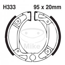 Brake shoe set EBC H333G canelati inclusiv arcurile Brake shoe set EBC H333G canelati inclusiv arcurile