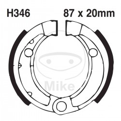 Brake shoe set EBC H346G canelati inclusiv arcurile Brake shoe set EBC H346G canelati inclusiv arcurile