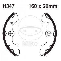 Brake shoe set EBC H347G canelati inclusiv arcurile Brake shoe set EBC H347G canelati inclusiv arcurile