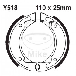 Brake shoe set EBC Y518G canelati inclusiv arcurile Brake shoe set EBC Y518G canelati inclusiv arcurile