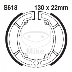 Brake shoe set EBC S618G canelati inclusiv arcurile Brake shoe set EBC S618G canelati inclusiv arcurile