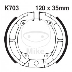 Brake shoe set EBC K703G canelati inclusiv arcurile Brake shoe set EBC K703G canelati inclusiv arcurile