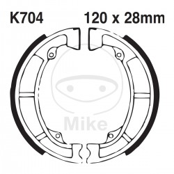 Brake shoe set EBC K704G canelati inclusiv arcurile Brake shoe set EBC K704G canelati inclusiv arcurile