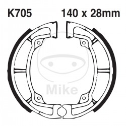Brake shoe set EBC K705G canelati inclusiv arcurile Brake shoe set EBC K705G canelati inclusiv arcurile