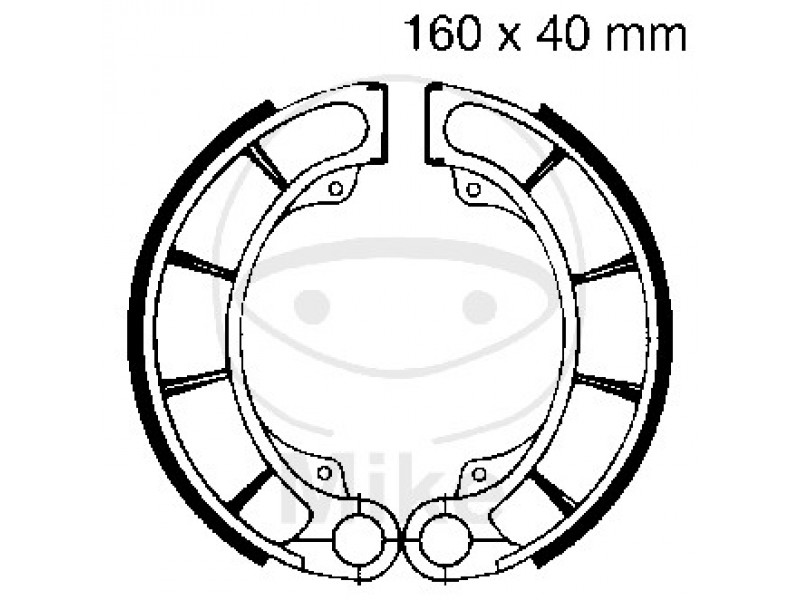 Brake shoe set EBC H321 inclusiv arcurile