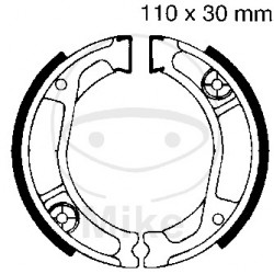 Brake shoe set EBC H323 inclusiv arcurile Brake shoe set EBC H323 inclusiv arcurile