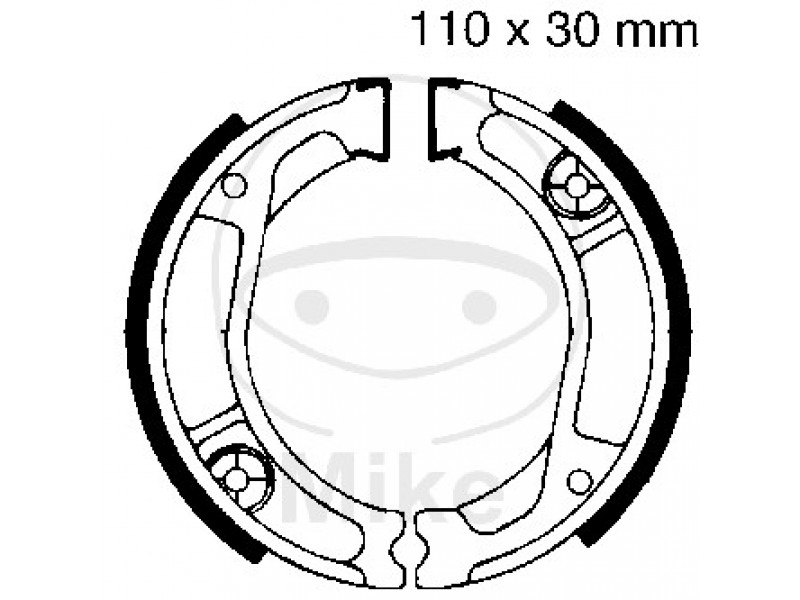 Brake shoe set EBC H323 inclusiv arcurile Brake shoe set EBC H323 inclusiv arcurile