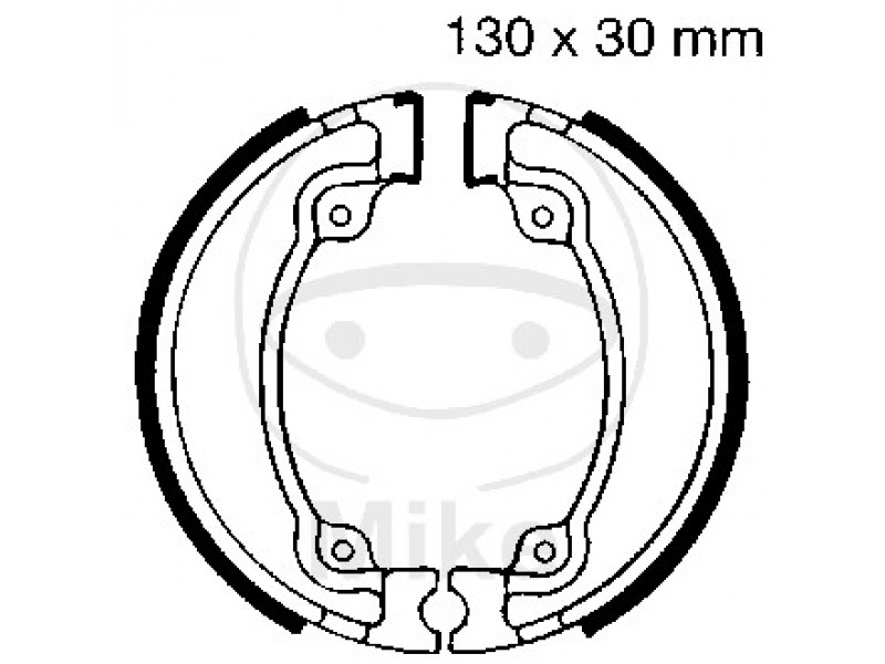 Brake shoe set EBC H318 inclusiv arcurile Brake shoe set EBC H318 inclusiv arcurile