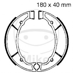 Brake shoe set EBC Y512 inclusiv arcurile Brake shoe set EBC Y512 inclusiv arcurile