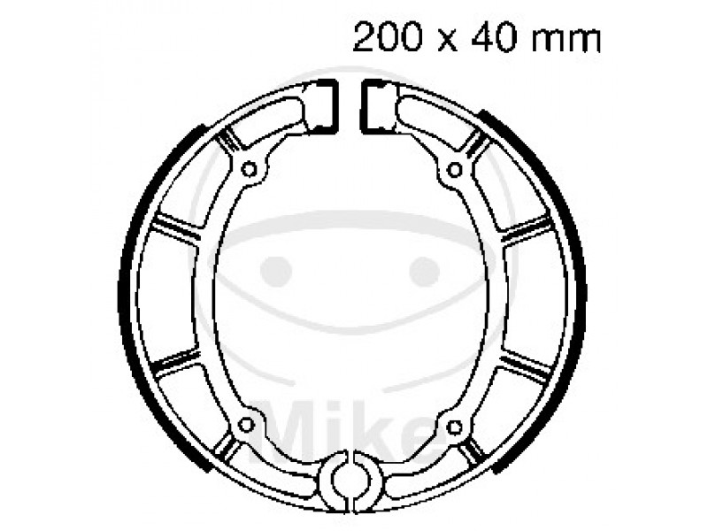Brake shoe set EBC Y515 inclusiv arcurile