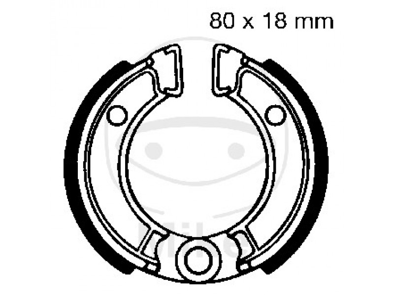 Brake shoe set EBC H301 inclusiv arcurile