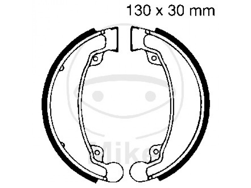 Brake shoe set EBC H310 inclusiv arcurile