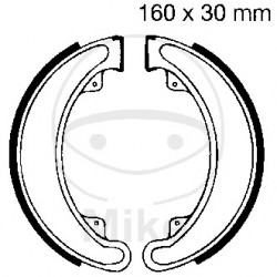 Brake shoe set EBC H315 inclusiv arcurile Brake shoe set EBC H315 inclusiv arcurile