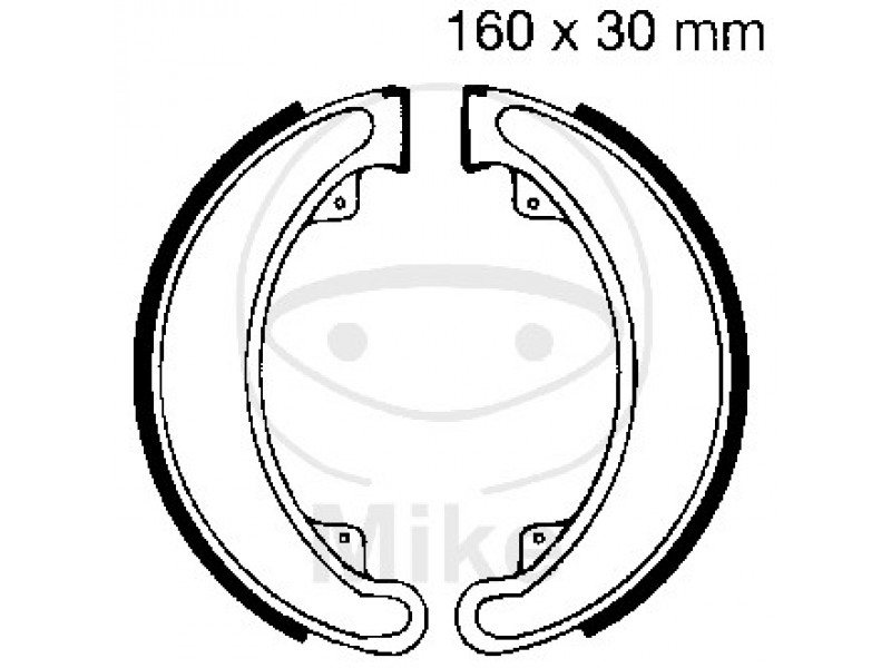Brake shoe set EBC H315 inclusiv arcurile Brake shoe set EBC H315 inclusiv arcurile