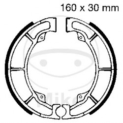 Brake shoe set EBC K706 inclusiv arcurile Brake shoe set EBC K706 inclusiv arcurile
