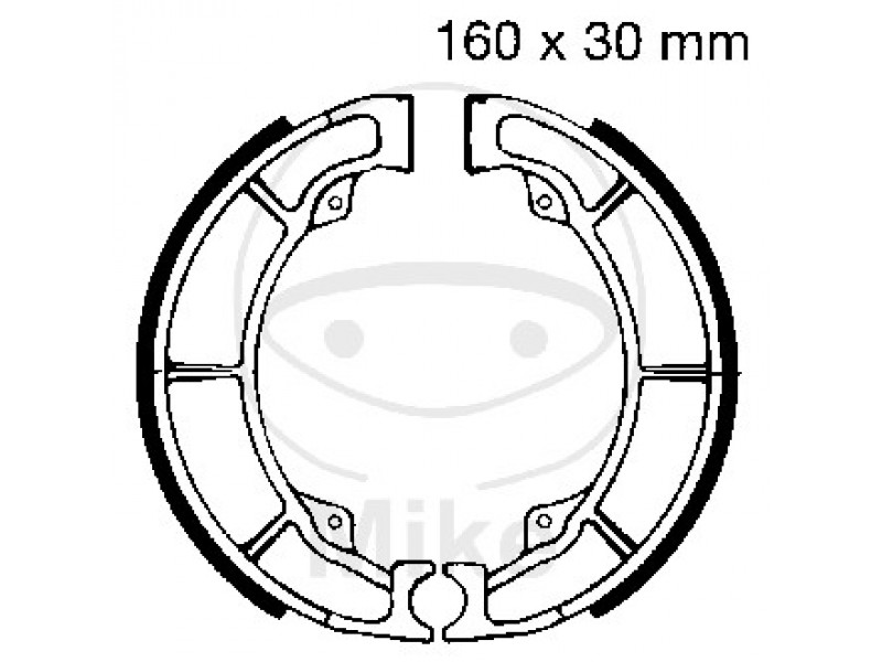 Brake shoe set EBC K706 inclusiv arcurile