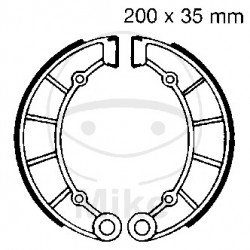 Brake shoe set EBC K713 inclusiv arcurile Brake shoe set EBC K713 inclusiv arcurile