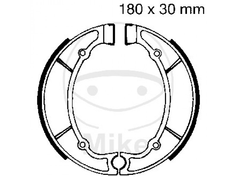 Brake shoe set EBC Y514 inclusiv arcurile