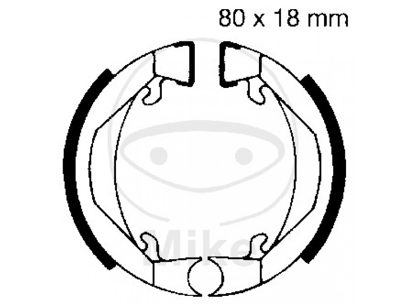 Brake shoe set EBC H322 inclusiv arcurile Brake shoe set EBC H322 inclusiv arcurile