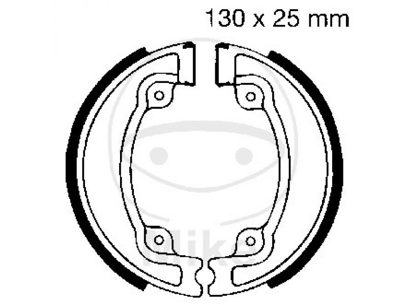 Brake shoe set EBC H330 inclusiv arcurile Brake shoe set EBC H330 inclusiv arcurile